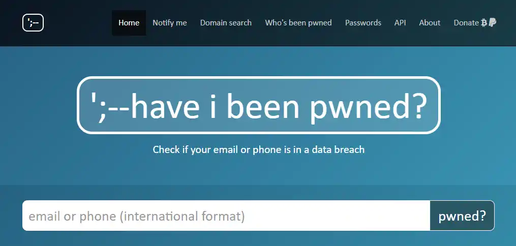 Have I Been Pwned?